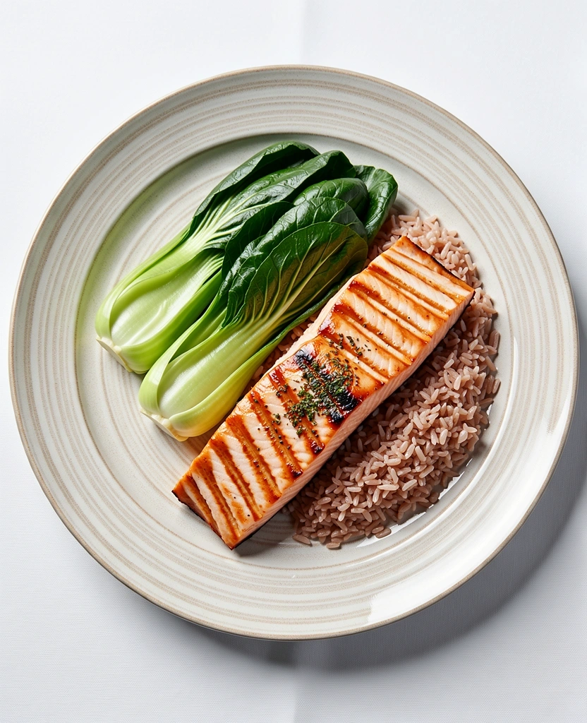 Precisely portioned healthy meal delivery dish